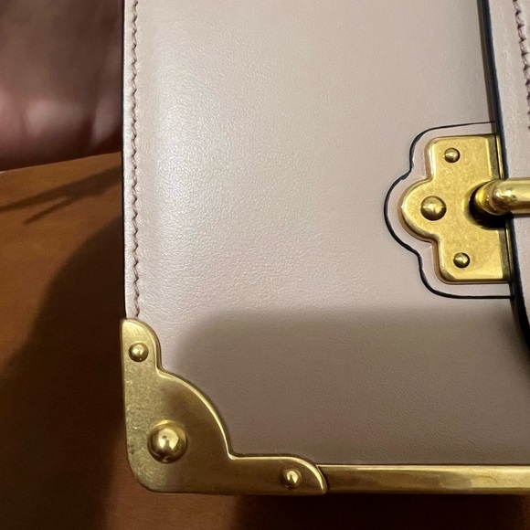 PRADA Cahier Shoulder Bag Powder Pink - Picture 7 of 10